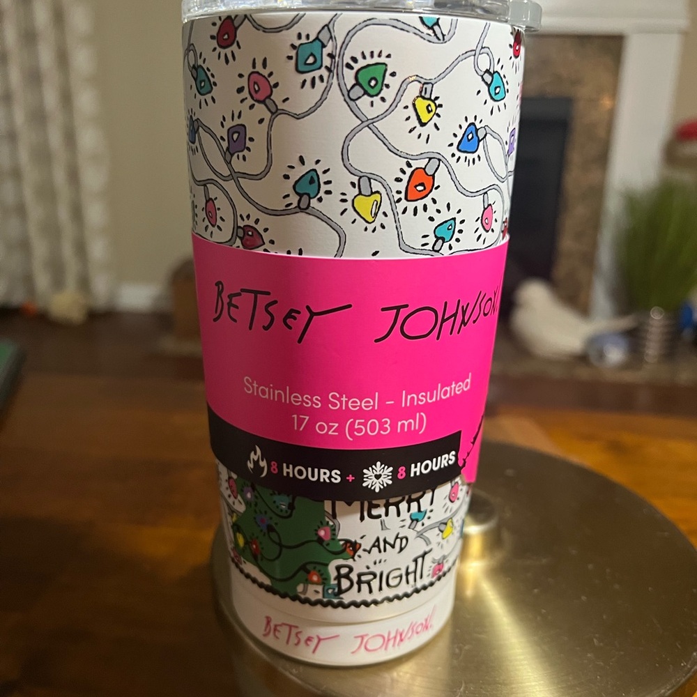 Betsy Johnson Stainless Steel Tumbler. NEW - Picture 4 of 5